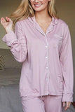 LONG SLEEVE COLLAR DETAILED PAJAMA SET