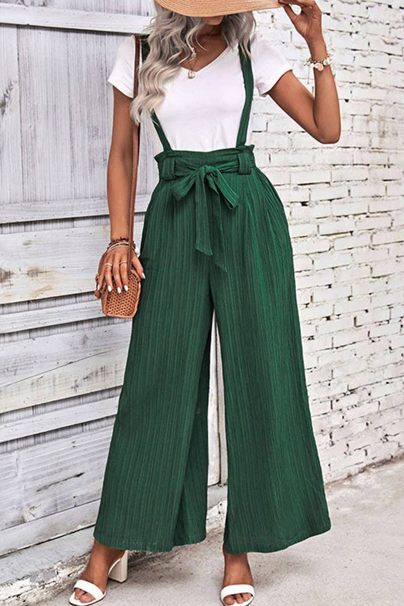 ADJUSTABLE LACE-UP WIDE-LEG OVERALLS_CWSJS0692