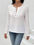 BREATHABLE SUNSCREEN LONG SLEEVE V-NECK TOP_CWTBLL0806