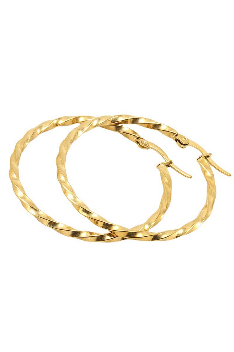 18K GOLD PLATED STAINLESS STEEL EARRINGS_CWAJE0381