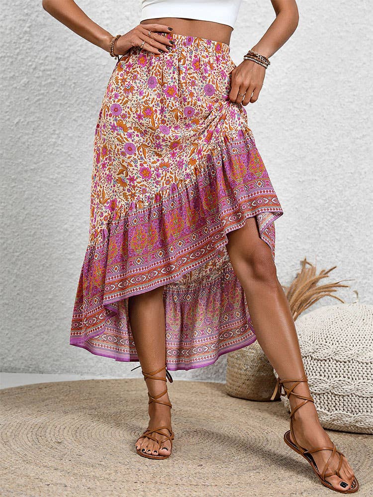 Bohemian floral dress_CWBMS0107