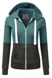 COLOR BLOCKING LONG SLEEVED HOODIE_CWOHOL422