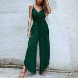 CAMISOLE V NECK SOLID COLOR WIDE LEG JUMPSUIT_CWSJS0564