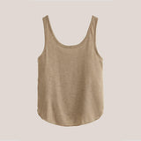 BREATHABLE SLEEVELESS TANK BLOUSE_CWTTK0495