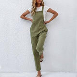 COTTON AND LINEN STRAIGHT OVERALLS_CWSJS0618