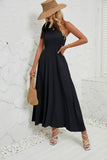 BOW ONE-SHOULDER BELTED DRESS_CWDMD1831