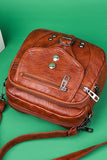 SOFT LEATHER ONE SHOULDER MESSENGER BAG