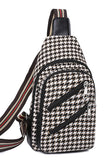 ONE SHOULDER CASUAL PLAID MESSENGER BAG