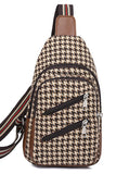 ONE SHOULDER CASUAL PLAID MESSENGER BAG