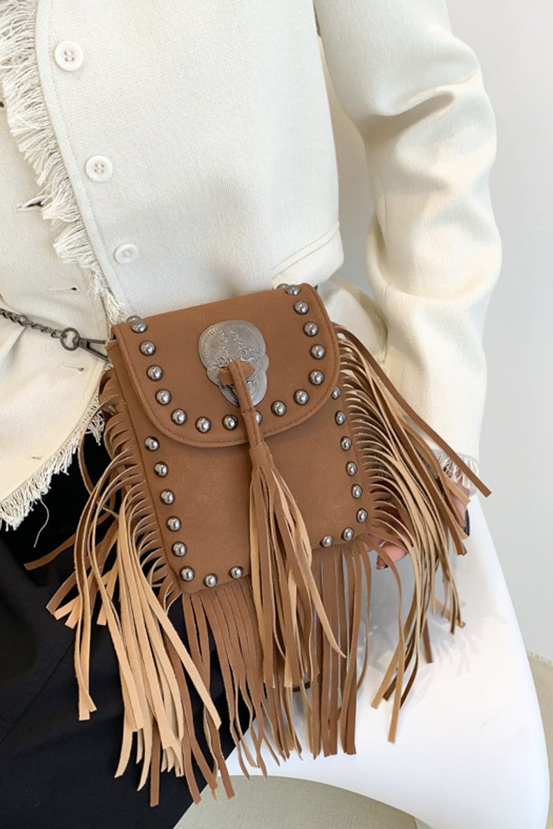 TASSEL POINT ONE SHOULDER MESSENGER BAG