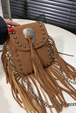 TASSEL POINT ONE SHOULDER MESSENGER BAG