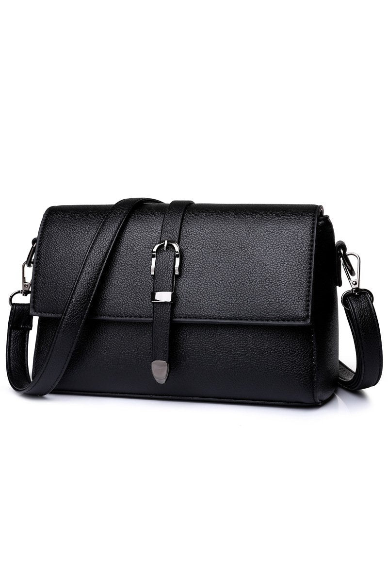 RETRO SOFT LEATHER SHOULDER BAG