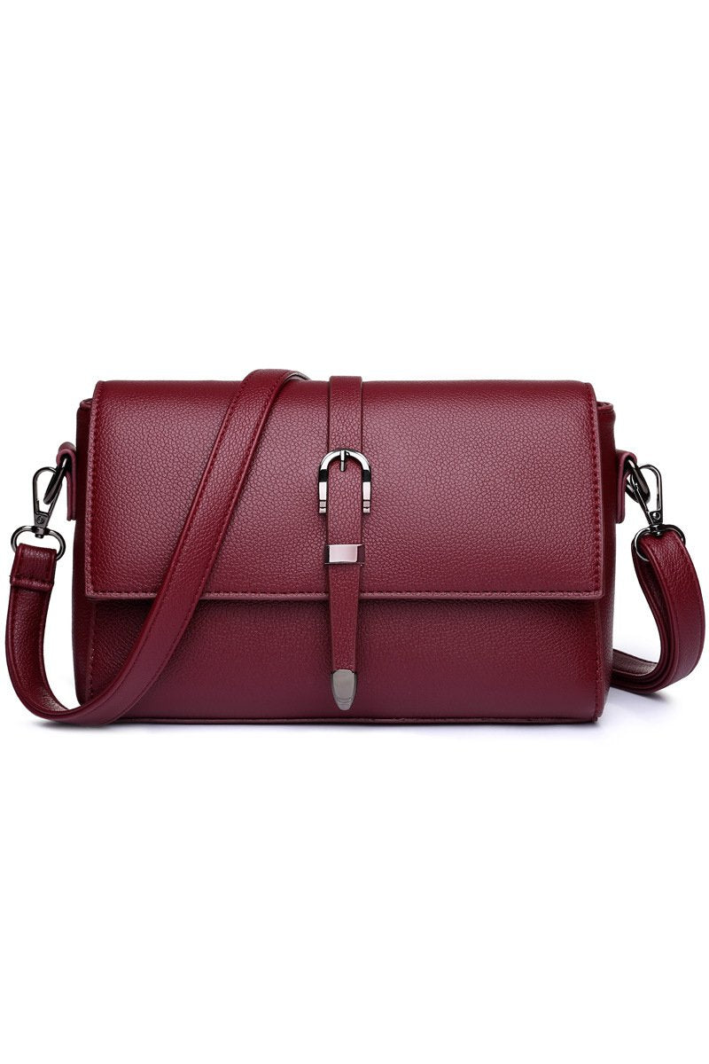 RETRO SOFT LEATHER SHOULDER BAG