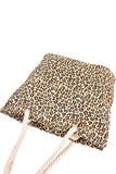 LEOPARD PATTERNED FASHION BEACH BAGS