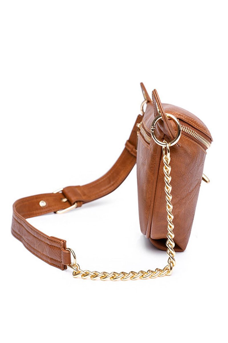 CRESCENT CROISSANT WAIST SLING BAG HIP SACK