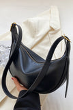 HALF ROUND SOFT LEATHER MESSENGER BAG CWAB0466