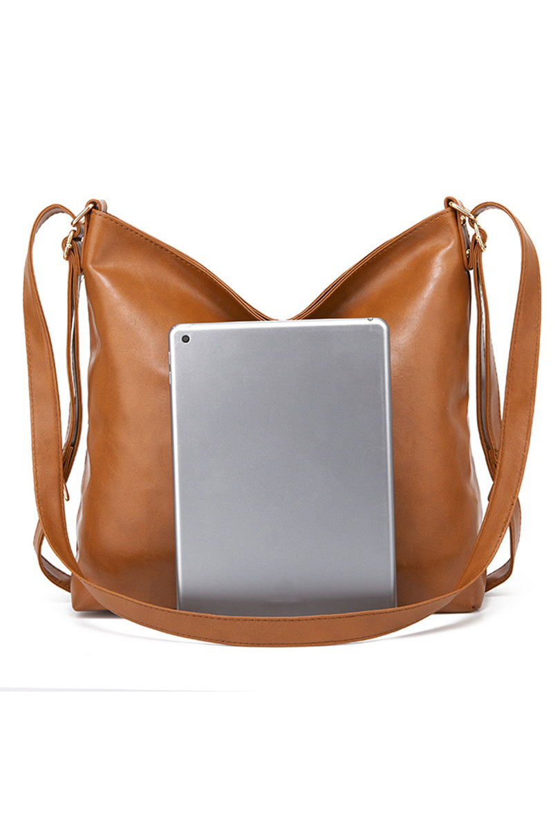 WOMEN RETRO PU HANDBAG BACKPACK