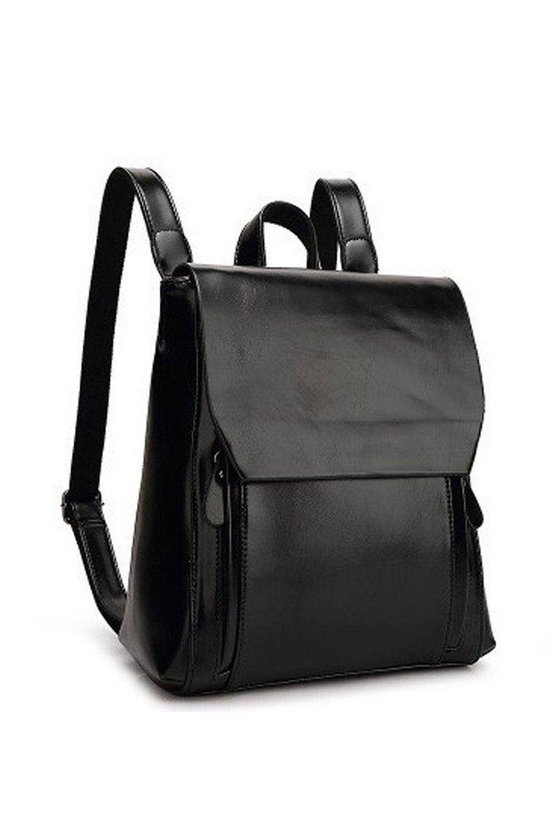 SIMPLE DANDY SCHOOL LEATHER BACKPACK