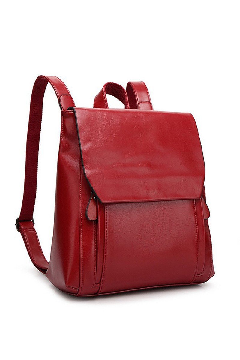 SIMPLE DANDY SCHOOL LEATHER BACKPACK