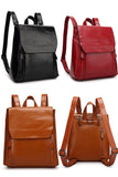 SIMPLE DANDY SCHOOL LEATHER BACKPACK