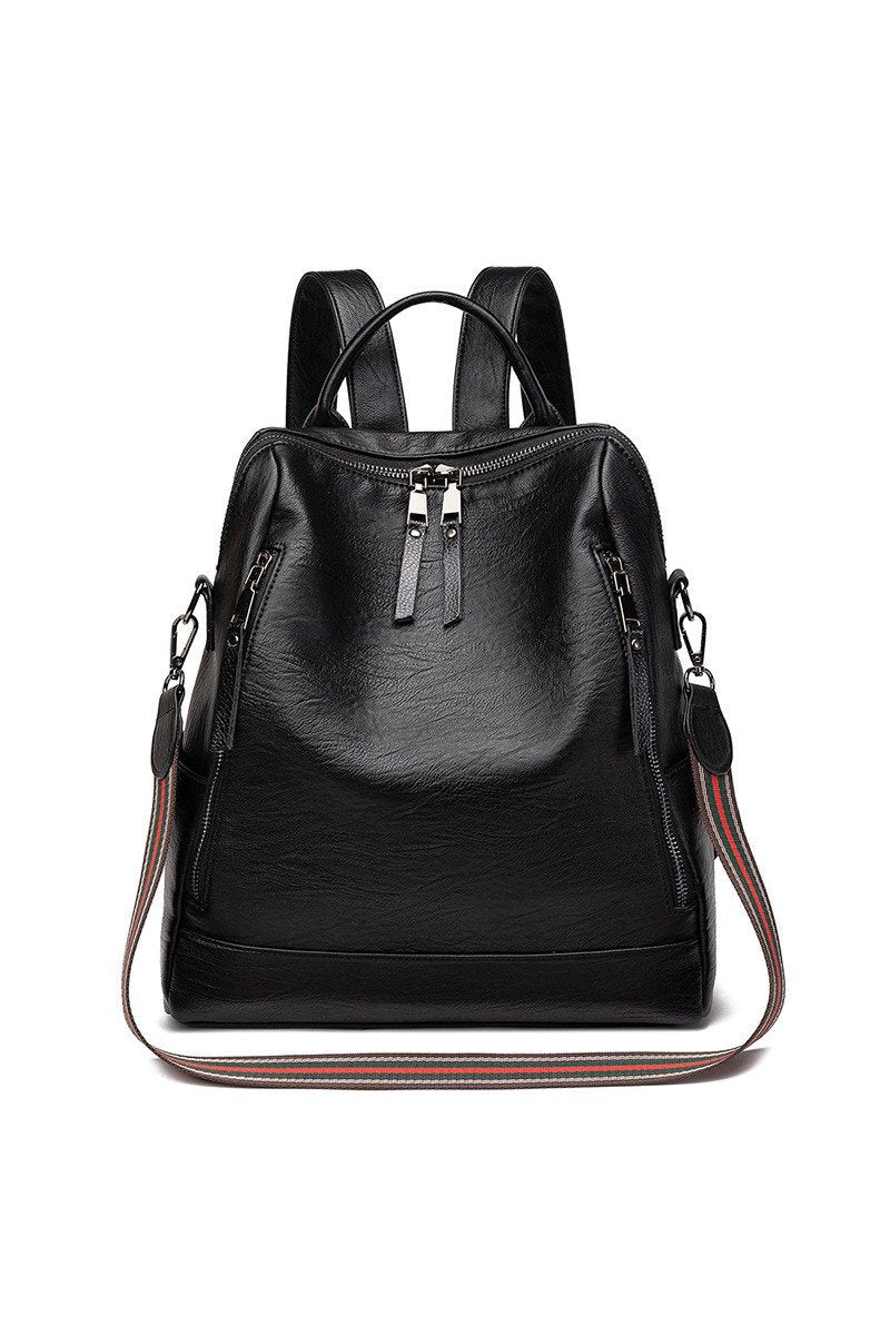 SIMPLE ZIPPER FASHION BACKPACK