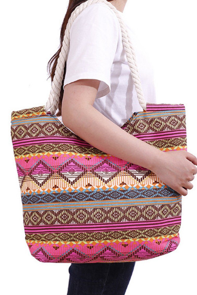 TRENDY PATTERNED FASHION LIGHT BEACH BAGS