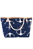 ANCHOR PATTERNED FASHION CASUAL BEACH BAGS