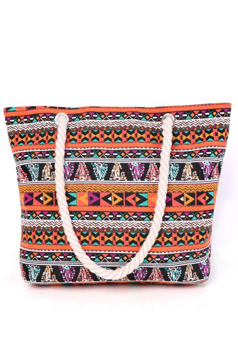 MULTI PATTERNED FASHION STYLISH SHOPPER BEACH BAGS