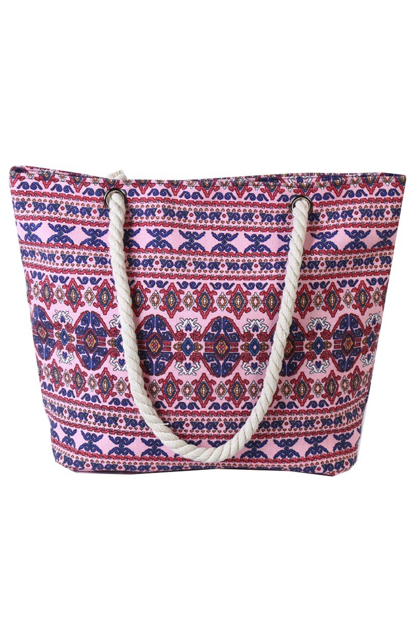 MULTI PATTERNED FASHION STYLISH SHOPPER BEACH BAGS