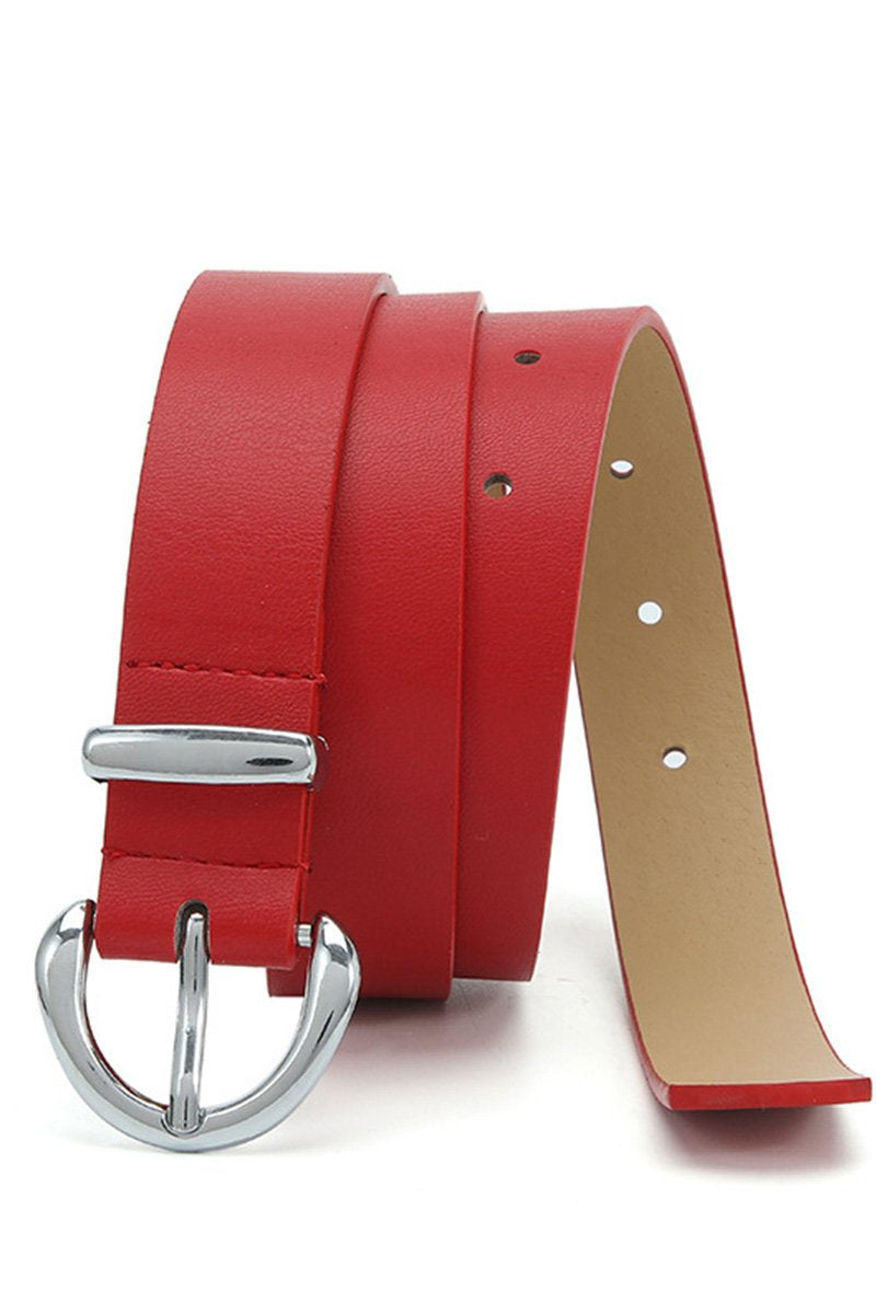 METAL BUCKLE BASIC CASUAL BELT