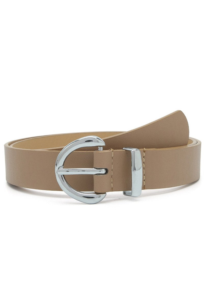 METAL BUCKLE BASIC CASUAL BELT