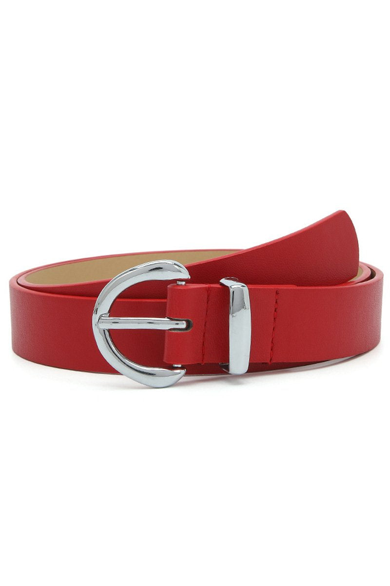 METAL BUCKLE BASIC CASUAL BELT