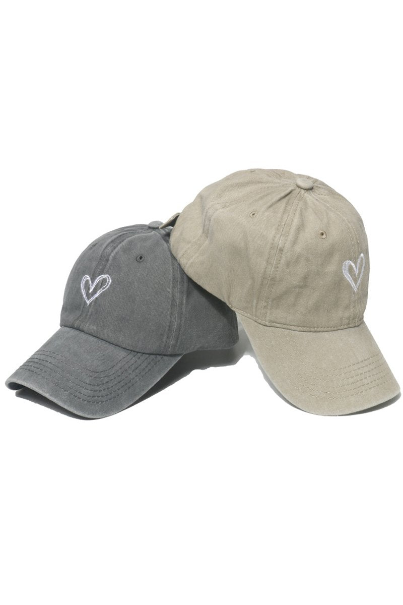 HEART PRINTIND DAILY CASUAL BASEBALL CAP