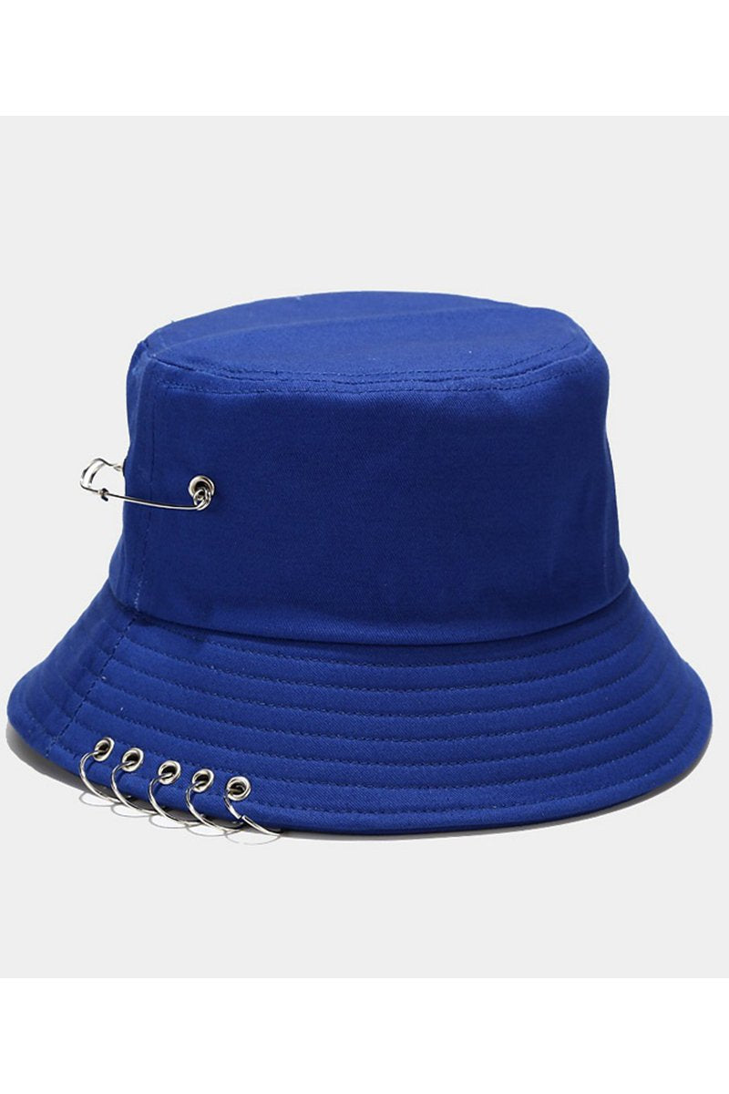 CLIP DETAILED TRENDY FASHION BUCKET HAT