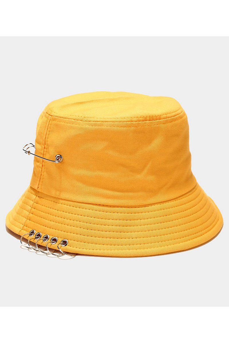 CLIP DETAILED TRENDY FASHION BUCKET HAT