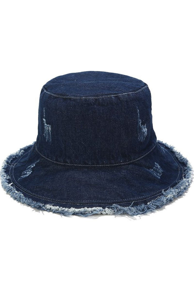 VINTAGE DENIM CASUAL BUCKET HAT