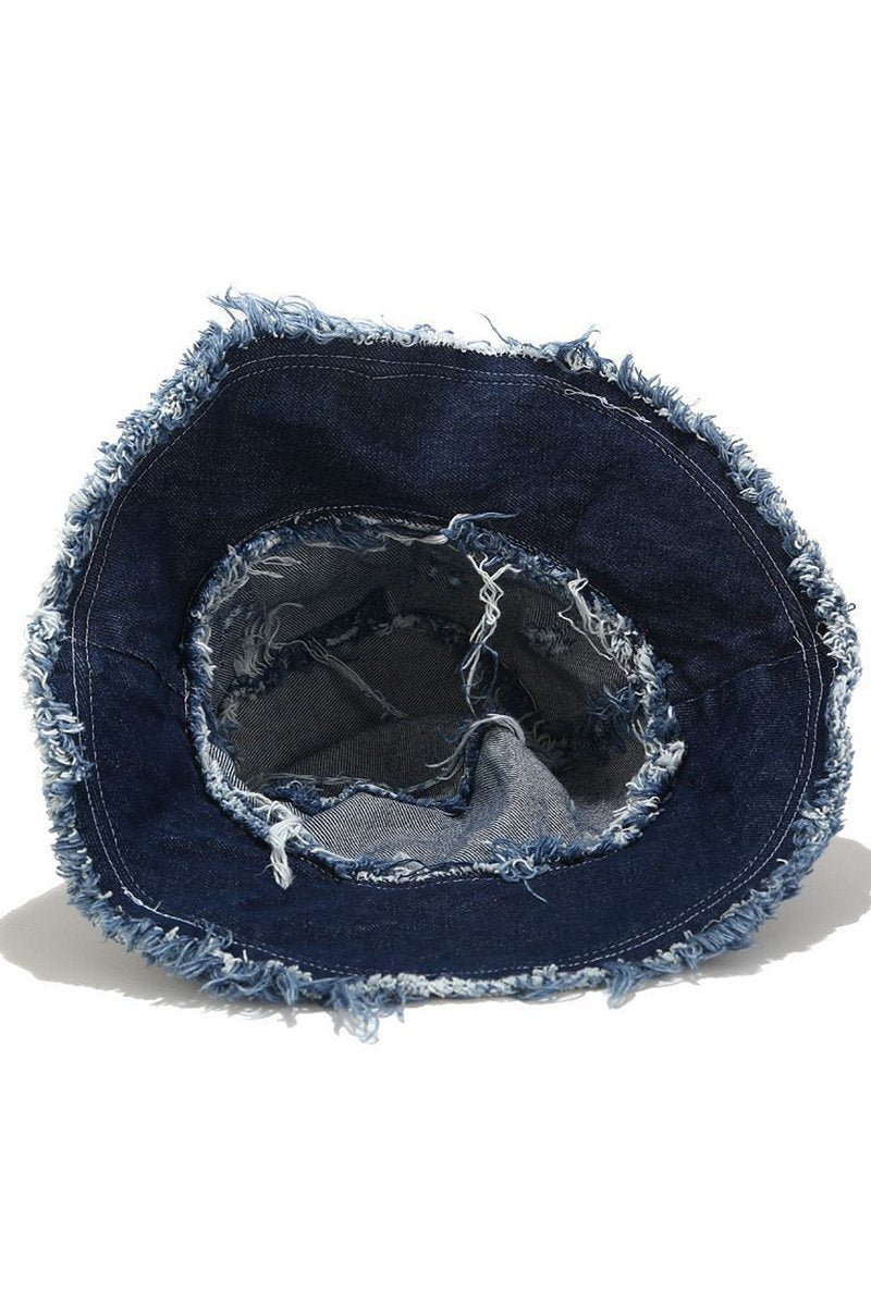 VINTAGE DENIM CASUAL BUCKET HAT