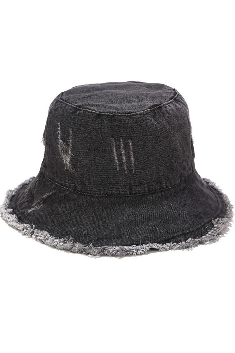 VINTAGE DENIM CASUAL BUCKET HAT