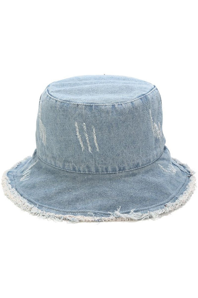 VINTAGE DENIM CASUAL BUCKET HAT