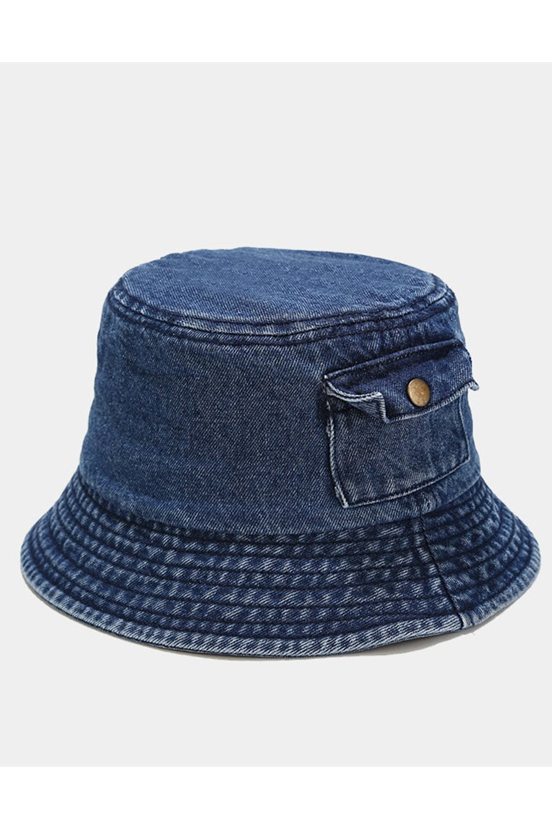 POCKET DETAILED FASHION BUCKET HAT