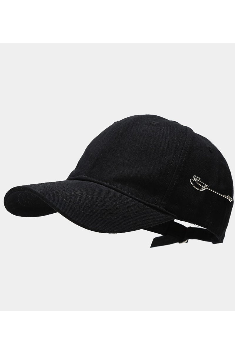 CLIP DETAILED ADJUSTABLE BASEBALL CAP