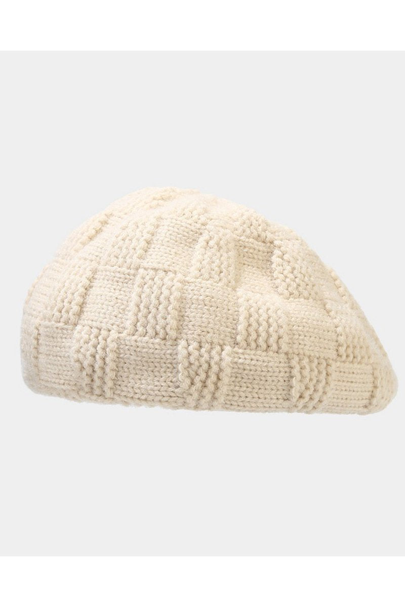 KNITTED WINTER WARM CASUAL BERET HAT