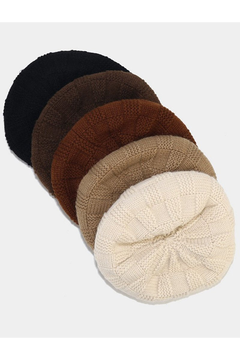 KNITTED WINTER WARM CASUAL BERET HAT