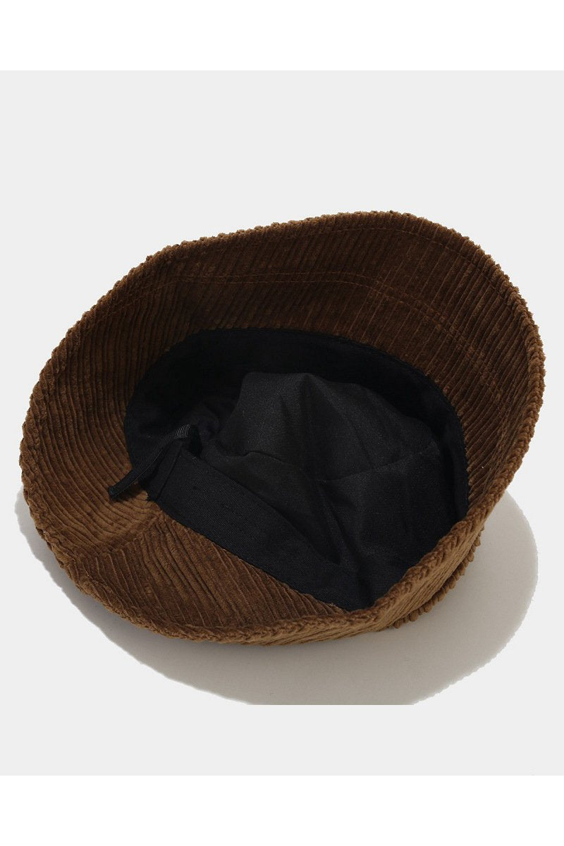 CASUAL CORDUROY FISHERMAN BUCKET HAT