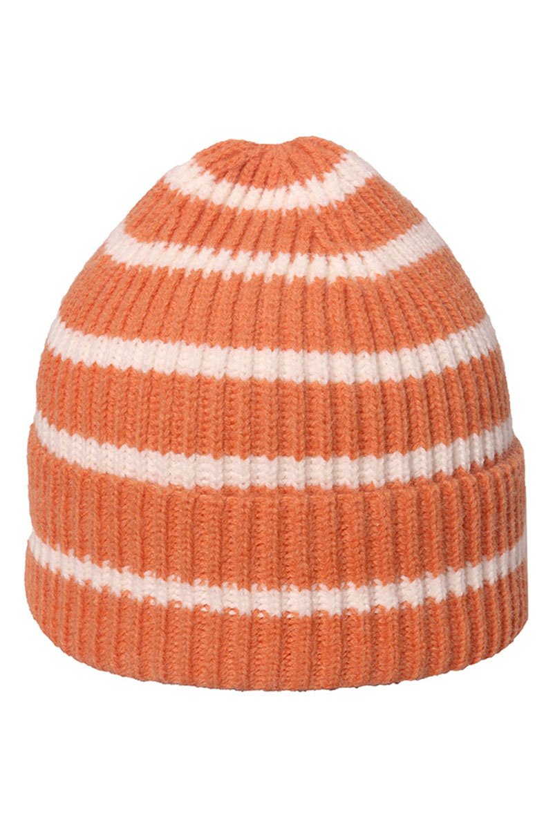 STRIPE PATTERN WOOL CASUAL BEANIE HAT