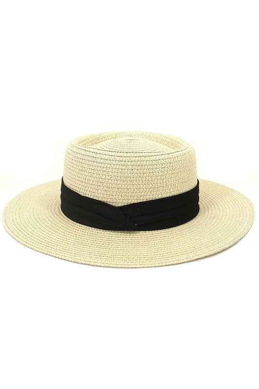 DANDY CLOTH BAND FLOPPY PANAMA HAT