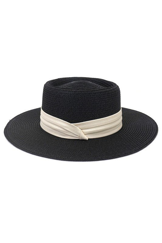 DANDY CLOTH BAND FLOPPY PANAMA HAT