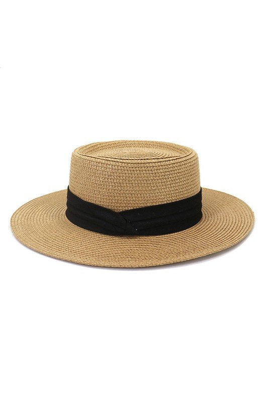 DANDY CLOTH BAND FLOPPY PANAMA HAT