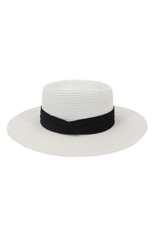 DANDY CLOTH BAND FLOPPY PANAMA HAT