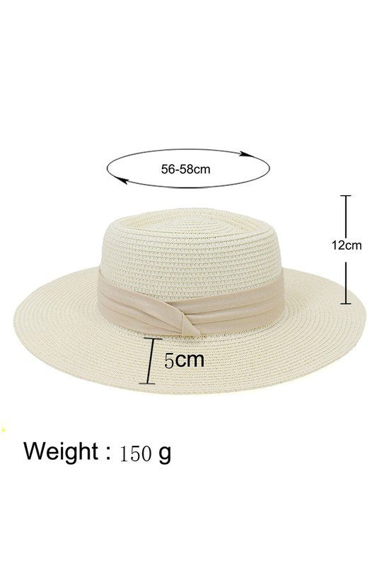 DANDY CLOTH BAND FLOPPY PANAMA HAT